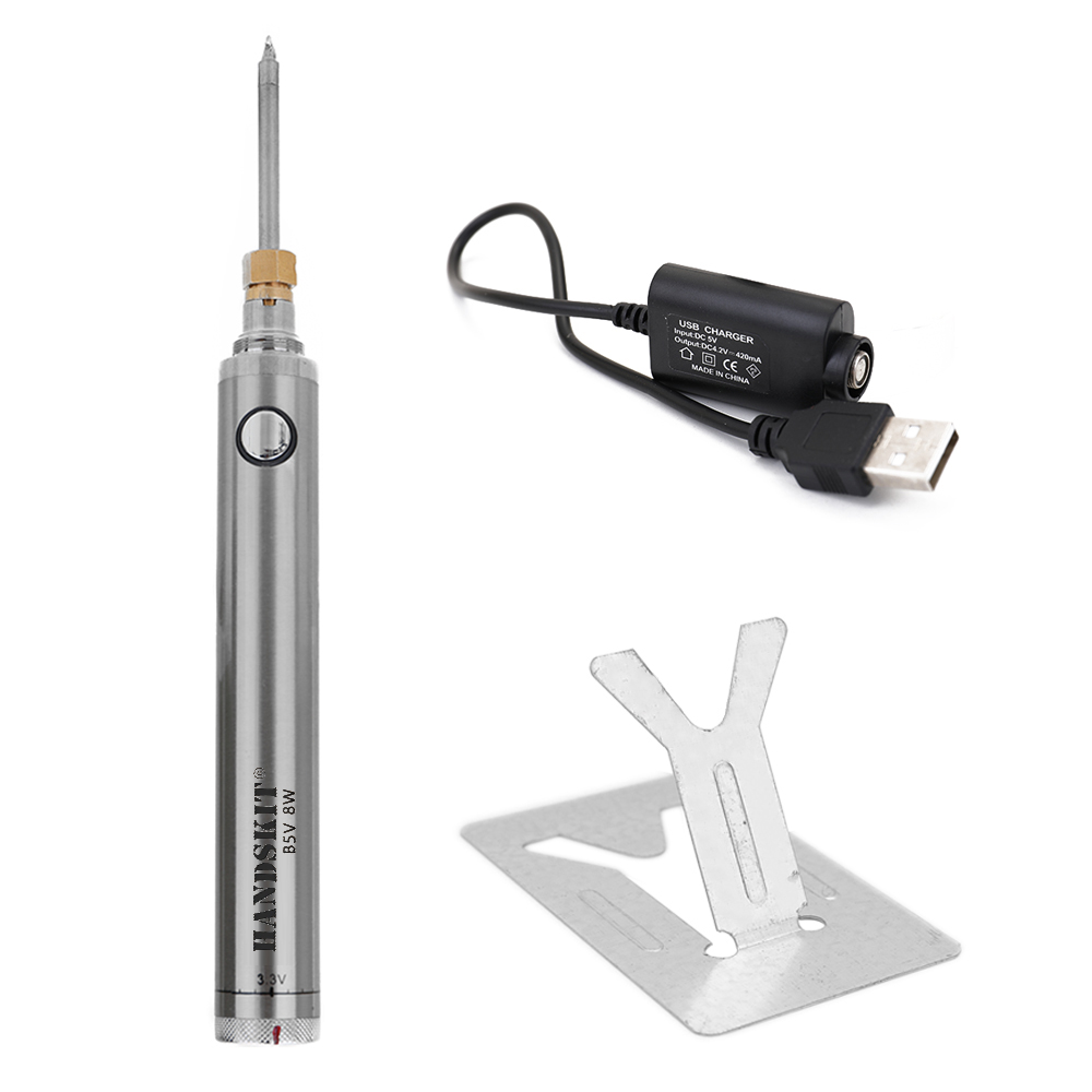 Mini USB Digital Soldering Iron Wireless Charging Soldering Iron Mini Portable Battery Soldering Iron with USB Welding Tools