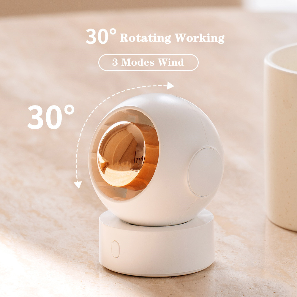 Astronaut Mini USB Fan Portable Cooling Fan Handheld Turbo Fan 3 Modes Wind Office Desktop Rechargeable Fan