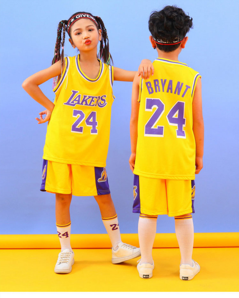 Student Football Uniform Tracksuit Set Baby Sport Jerseys Kids Boys Team Basketball Suits Soccer Clothes Vest + T-shirt 2PCS