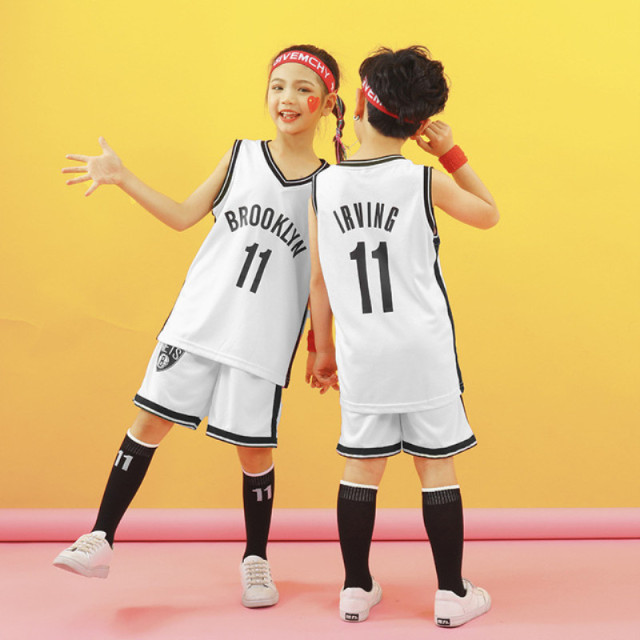 Student Football Uniform Tracksuit Set Baby Sport Jerseys Kids Boys Team Basketball Suits Soccer Clothes Vest + T-shirt 2PCS