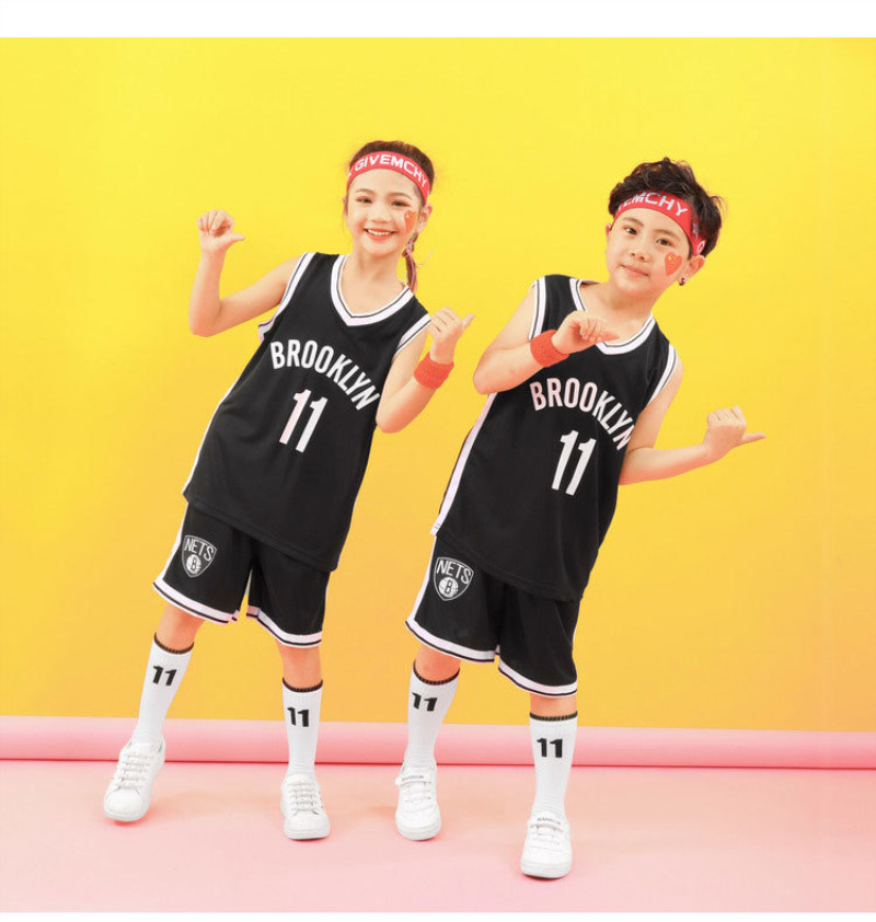 Student Football Uniform Tracksuit Set Baby Sport Jerseys Kids Boys Team Basketball Suits Soccer Clothes Vest + T-shirt 2PCS