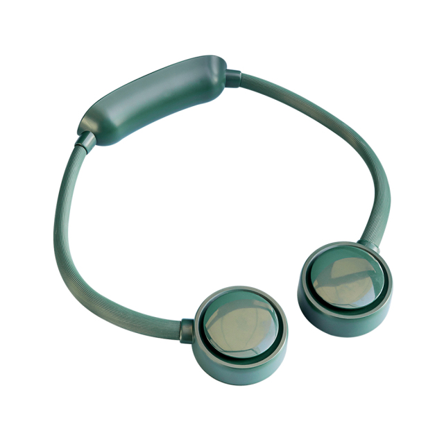 Mini Air Conditioner Ventilator Portable Hanging Neck Fan USB Rechargeable Neck Air Cooler Bladeless Fan Wearable Neck Cooler