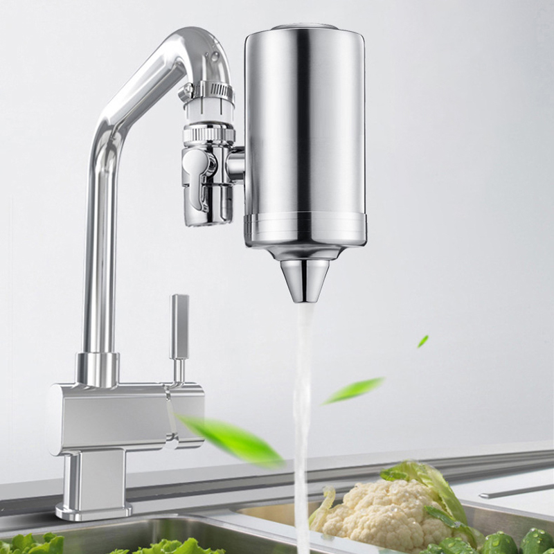 Household Direct Drinking Kitchen Tap Stainless Steel Filter Descaling Sterilizing Faucet Water Purifier