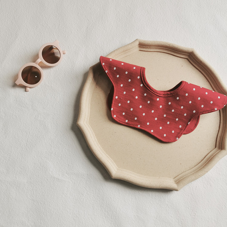 Cotton Waterproof Baby Bibs Newborn Feeding Children Floral Dot Stuff Baby Girl Boy Accessories for Eating Kids Scarf