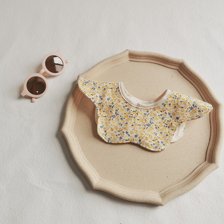 Cotton Waterproof Baby Bibs Newborn Feeding Children Floral Dot Stuff Baby Girl Boy Accessories for Eating Kids Scarf