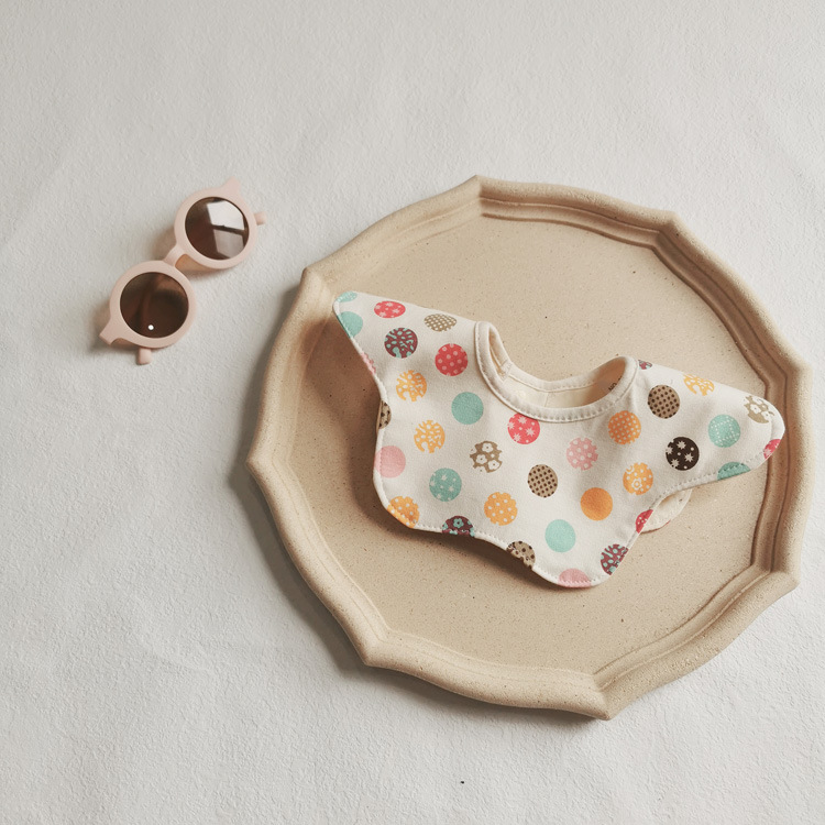 Cotton Waterproof Baby Bibs Newborn Feeding Children Floral Dot Stuff Baby Girl Boy Accessories for Eating Kids Scarf