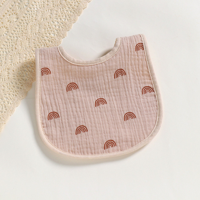 Cotton Gause Baby Bibs Solid Color Infant Bib Newborn Burp Cloths Bandana Scarf for Kids Newborn Boy Girls Feeding Saliva Towel