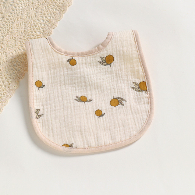 Cotton Gause Baby Bibs Solid Color Infant Bib Newborn Burp Cloths Bandana Scarf for Kids Newborn Boy Girls Feeding Saliva Towel