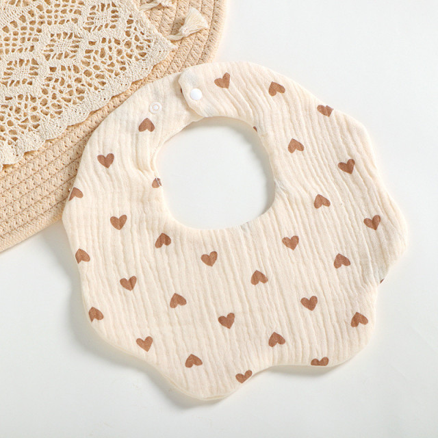 Cotton Gause Baby Bibs Solid Color Infant Bib Newborn Burp Cloths Bandana Scarf for Kids Newborn Boy Girls Feeding Saliva Towel