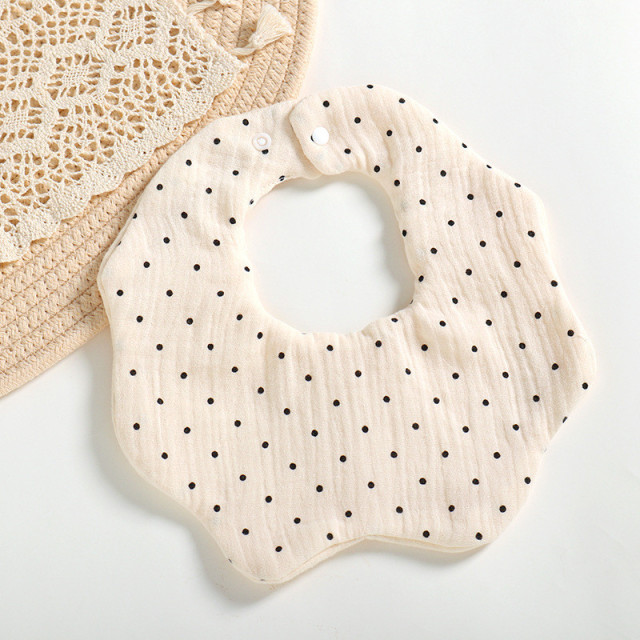 Cotton Gause Baby Bibs Solid Color Infant Bib Newborn Burp Cloths Bandana Scarf for Kids Newborn Boy Girls Feeding Saliva Towel