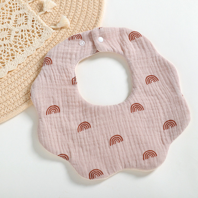 Cotton Gause Baby Bibs Solid Color Infant Bib Newborn Burp Cloths Bandana Scarf for Kids Newborn Boy Girls Feeding Saliva Towel