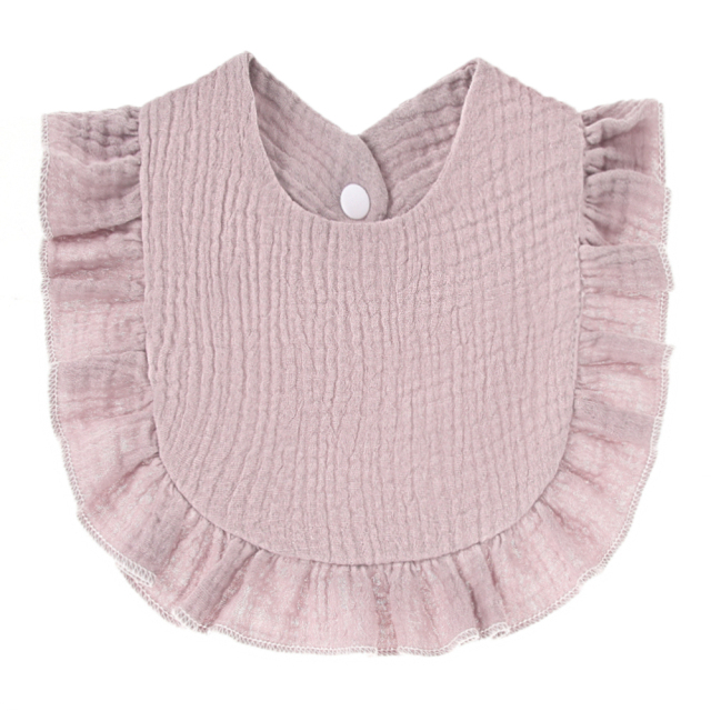 Baby Feeding Drool Bib Infants Lace Saliva Towel Soft Cotton Burp Cloth For Newborn Toddler