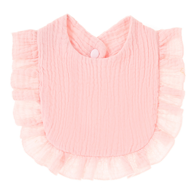 Baby Feeding Drool Bib Infants Lace Saliva Towel Soft Cotton Burp Cloth For Newborn Toddler
