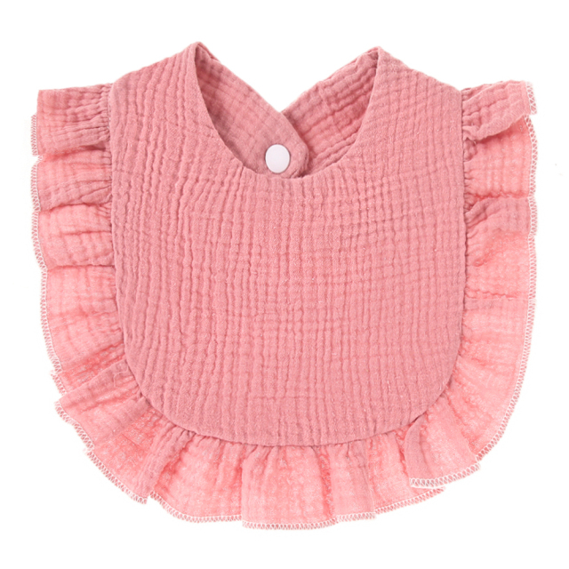 Baby Feeding Drool Bib Infants Lace Saliva Towel Soft Cotton Burp Cloth For Newborn Toddler