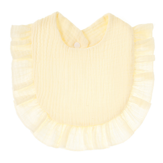 Baby Feeding Drool Bib Infants Lace Saliva Towel Soft Cotton Burp Cloth For Newborn Toddler
