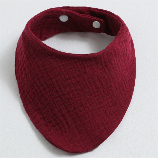 3pcs Baby Bibs Infant Cotton Bib Newborn Solid Color Triangle Scarf Feeding Saliva Towel Bandana Burp Cloth Boys Girls Shower Gift