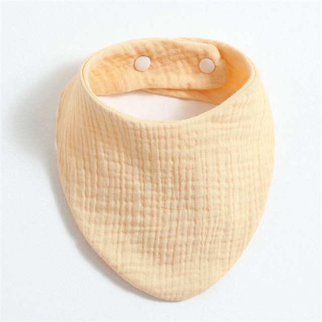 3pcs Baby Bibs Infant Cotton Bib Newborn Solid Color Triangle Scarf Feeding Saliva Towel Bandana Burp Cloth Boys Girls Shower Gift