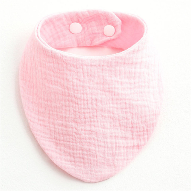 3pcs Baby Bibs Infant Cotton Bib Newborn Solid Color Triangle Scarf Feeding Saliva Towel Bandana Burp Cloth Boys Girls Shower Gift