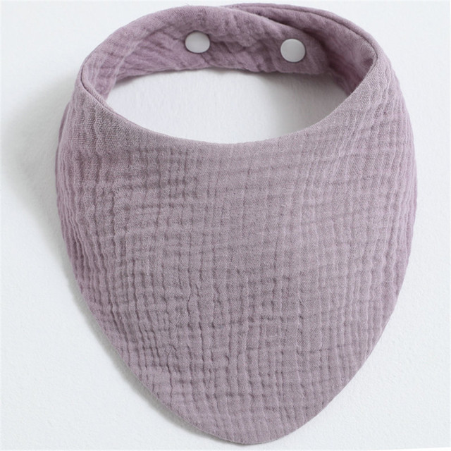 3pcs Baby Bibs Infant Cotton Bib Newborn Solid Color Triangle Scarf Feeding Saliva Towel Bandana Burp Cloth Boys Girls Shower Gift
