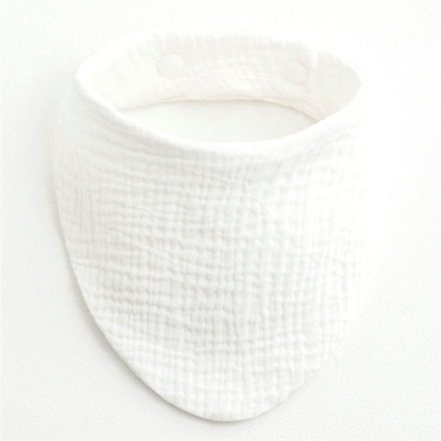 3pcs Baby Bibs Infant Cotton Bib Newborn Solid Color Triangle Scarf Feeding Saliva Towel Bandana Burp Cloth Boys Girls Shower Gift