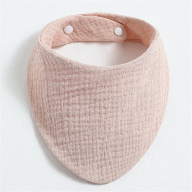 3pcs Baby Bibs Infant Cotton Bib Newborn Solid Color Triangle Scarf Feeding Saliva Towel Bandana Burp Cloth Boys Girls Shower Gift