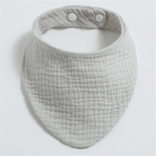 3pcs Baby Bibs Infant Cotton Bib Newborn Solid Color Triangle Scarf Feeding Saliva Towel Bandana Burp Cloth Boys Girls Shower Gift