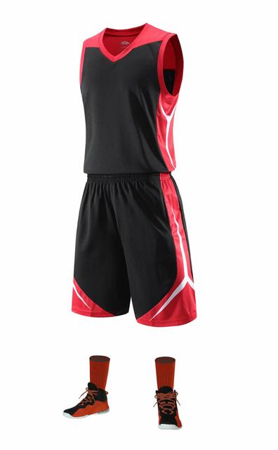 Men Basketball Jerseys Set Sports Tracksuits Clothes Kids Basketball Uniforms Kit College Sportswear