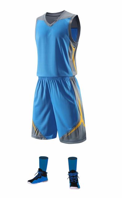 Men Basketball Jerseys Set Sports Tracksuits Clothes Kids Basketball Uniforms Kit College Sportswear