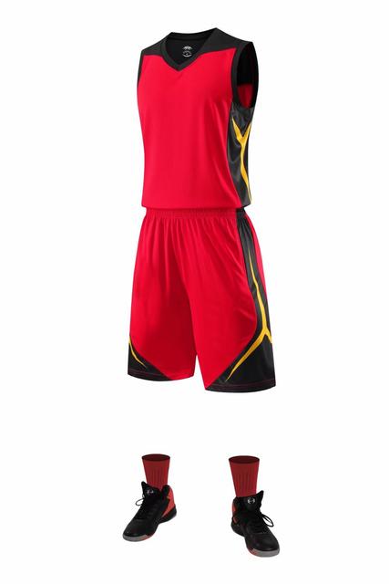 Men Basketball Jerseys Set Sports Tracksuits Clothes Kids Basketball Uniforms Kit College Sportswear