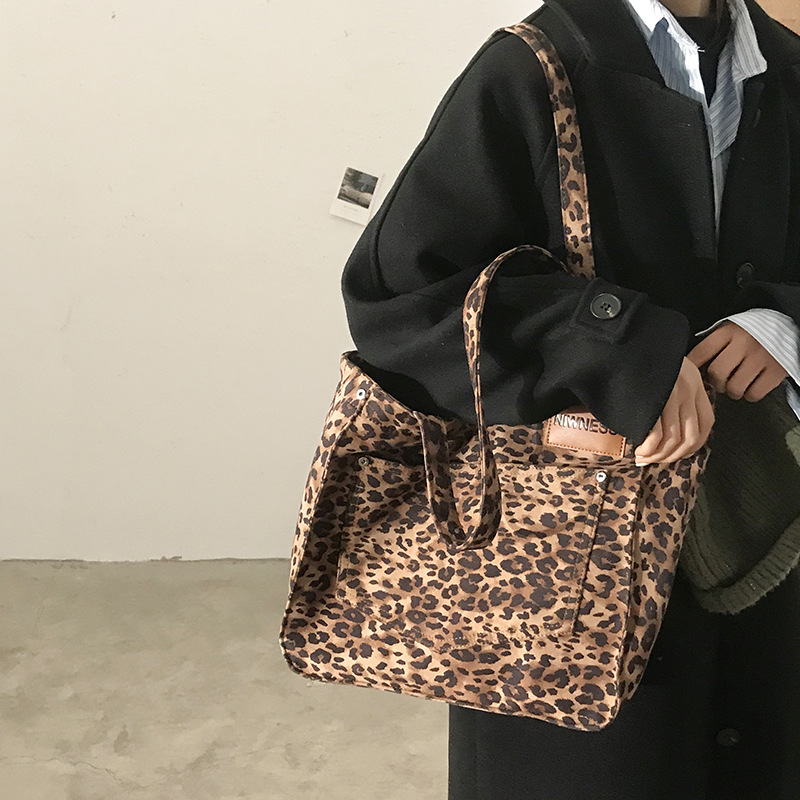 Striped canvas bag female tote bag small design large capacity shoulder bag Handbags