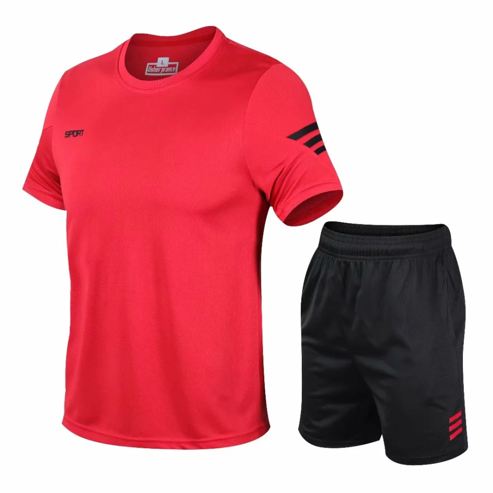 2 Pcs/Set Men's Tracksuit Gym Fitness badminton Sports Suit Clothes Running Jogging Sport Wear Exercise Workout set sportswear