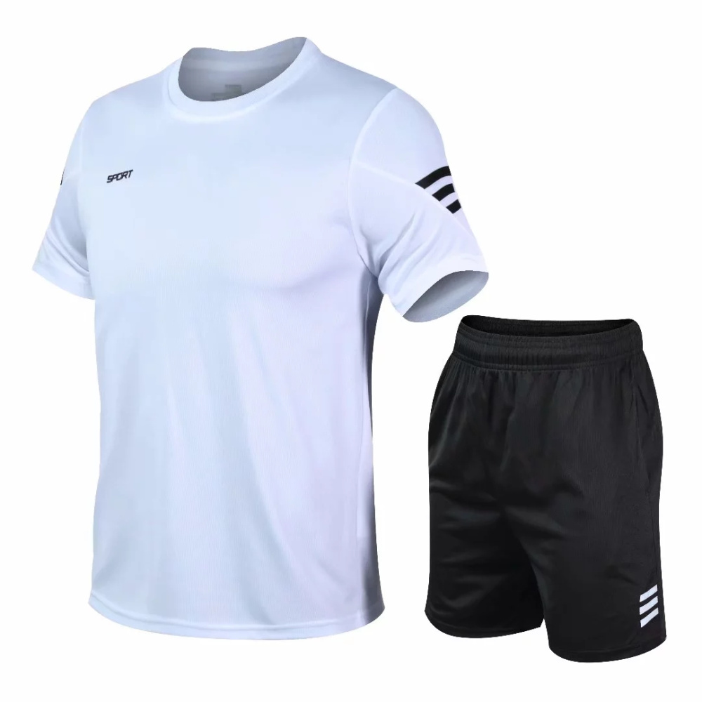 2 Pcs/Set Men's Tracksuit Gym Fitness badminton Sports Suit Clothes Running Jogging Sport Wear Exercise Workout set sportswear