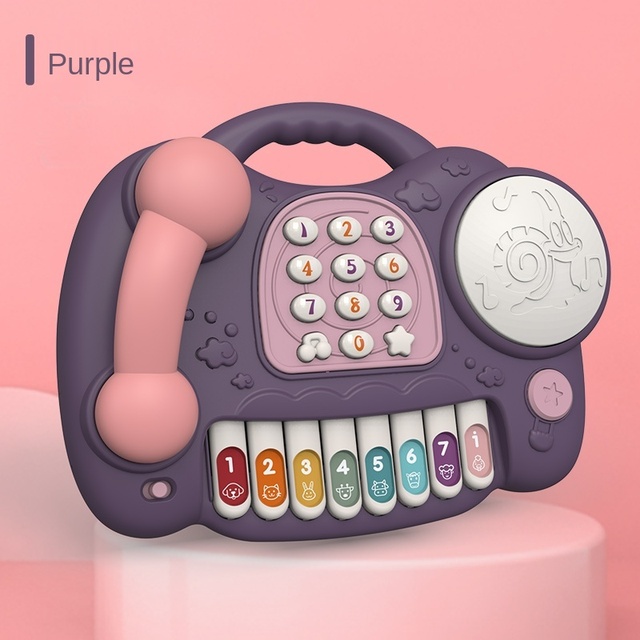 Montessori Musical Piano Phone Toys For Baby Girl 13 24 Months Mobile Phone Toys For Kids 2 To 4 Year Old Children Birthday Gift