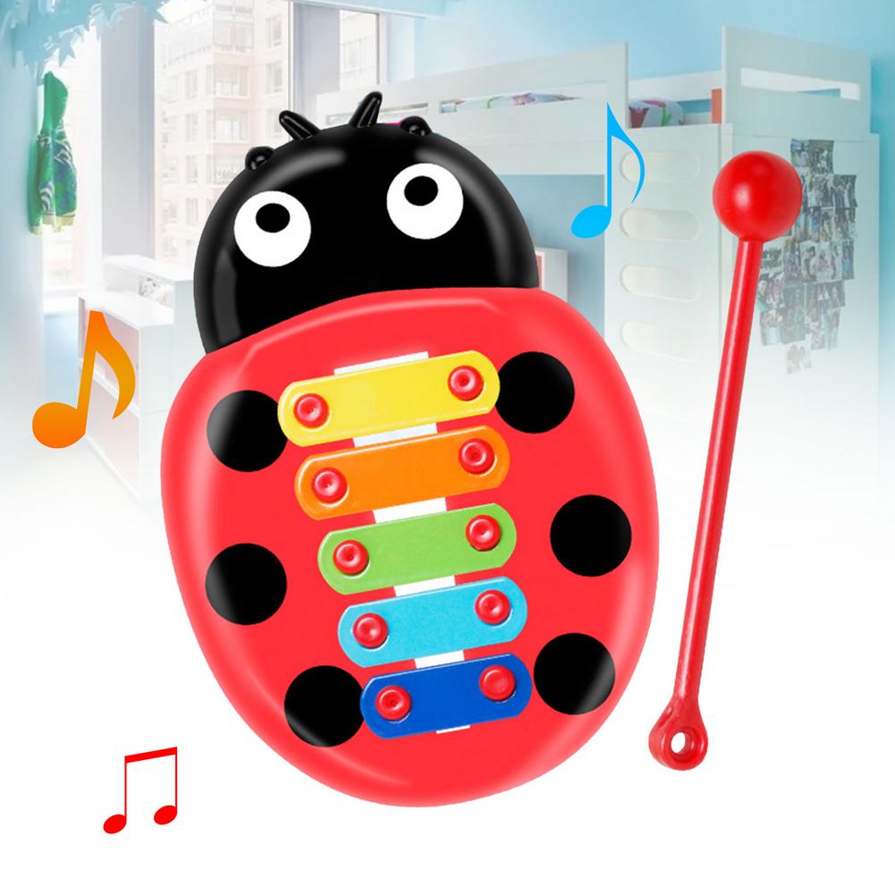 2pcs Animal Shape Infant Wooden Instruments Toys Musical Enlightenment Gift For Toddlers Develop Skills Different