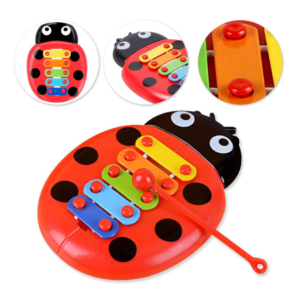 2pcs Animal Shape Infant Wooden Instruments Toys Musical Enlightenment Gift For Toddlers Develop Skills Different