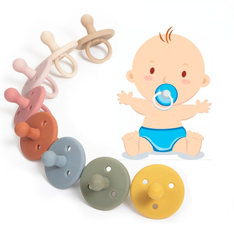 Baby Silicone Soother Pacifier BPA Free Infant Nipple Soft Nursing Accessories Newborn Dummy Soother Food Grade Silicone