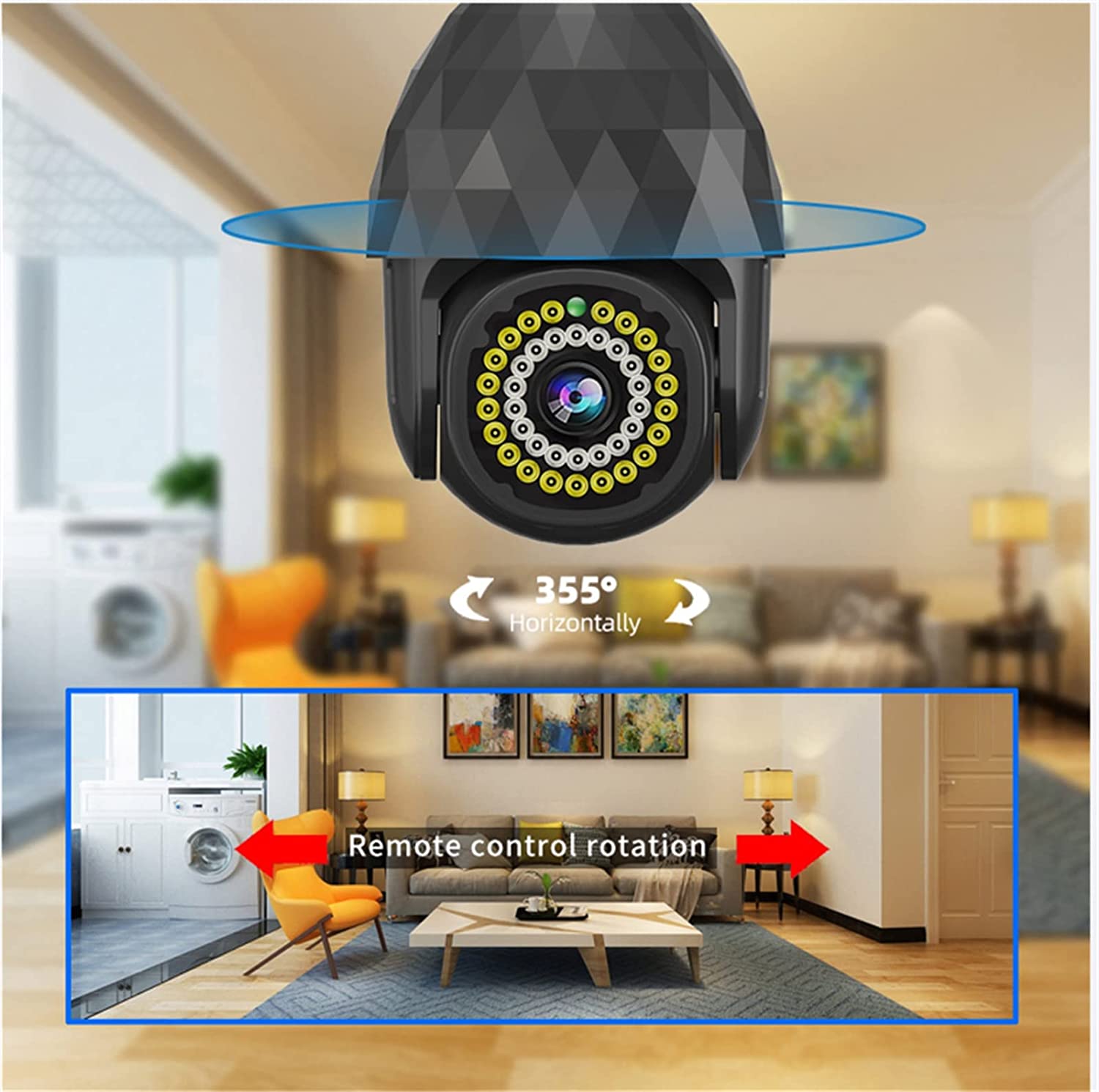 5MP V380 WiFi Camera Wireless 360 Panorana E27 Light IP Camera Bulb Home Security CCTV Surveillance Pet Camera Baby Monitor