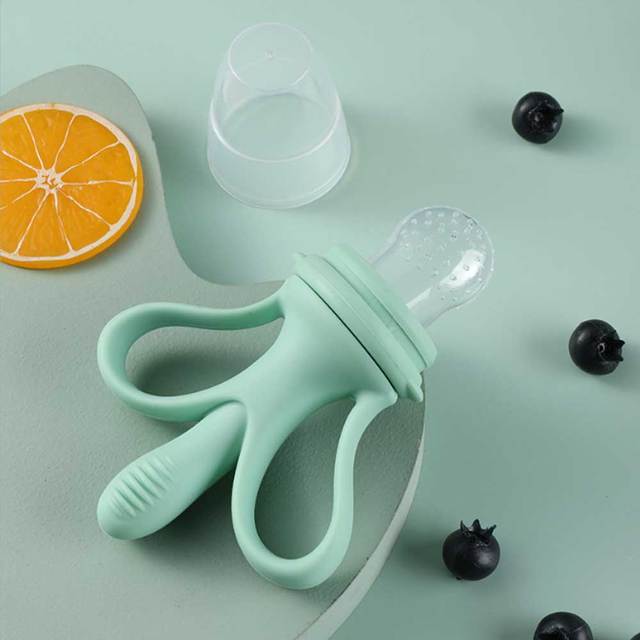 Baby Food Feeder Nibbler Baby Fruit Pacifiers Teat Mesh Feeder Chew Banana Silicone Teethers Baby Soother Feeding Nipple Dummy