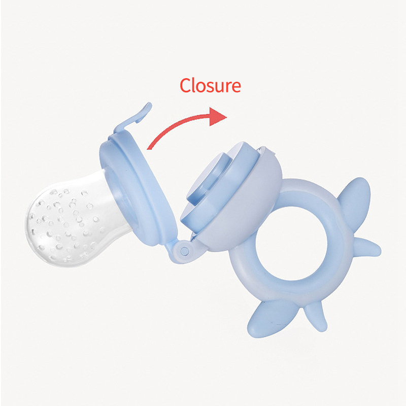 Cow Shape Baby Pacifier with Handle Fresh Food Nibbler Infant Fruit Nipples Feeding Baby Soother Supplies Chupetes Para Bebes