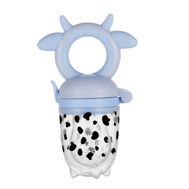 Cow Shape Baby Pacifier with Handle Fresh Food Nibbler Infant Fruit Nipples Feeding Baby Soother Supplies Chupetes Para Bebes