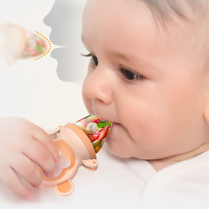 Baby Nipple Supplies fruit and vegetable bite eat fruit food supplement New Baby Nipple Supplies silicone mesh bag new tooth gel 2pcs