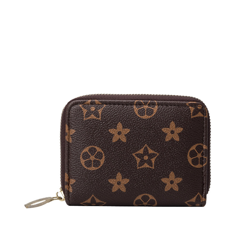 New card bag accordion women's fashion multi card position business card bag zipper zero wallet card case
