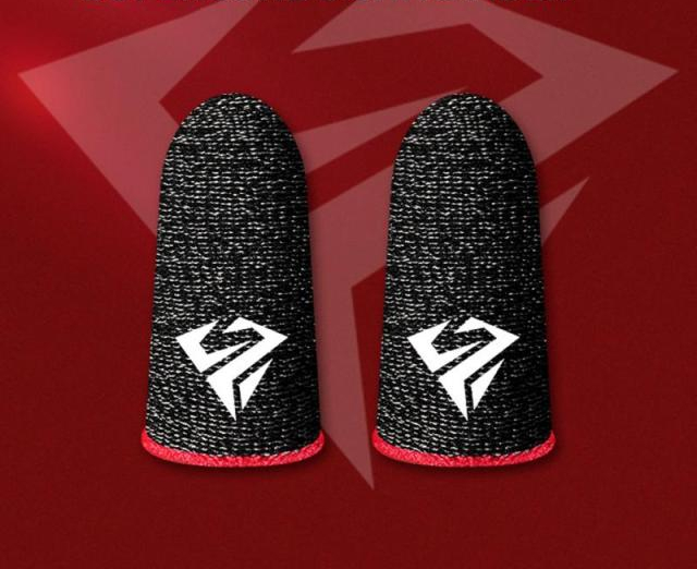 4 Pair Gaming Finger Sleeve Breathable Fingertips Sweatproof Anti-slip Fingertip Cover Thumb Gloves For Mobile Game
