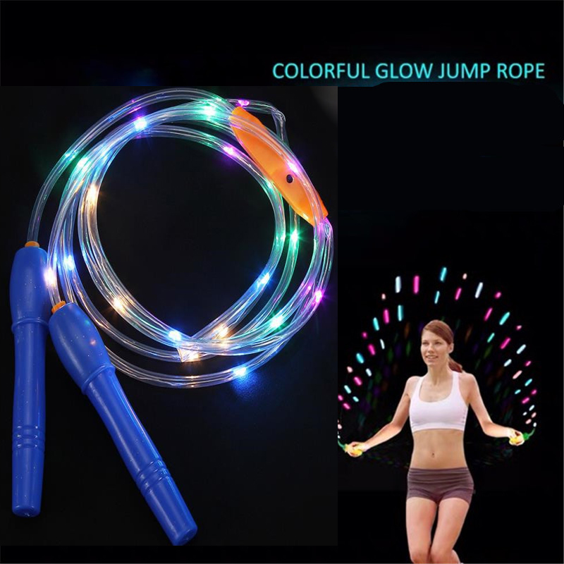 Glowing Skipping Rope Game Kids Outdoor Sport Toys Novelty Luminous Toys Jump Ropes Exercise Light Up Toys for Children
