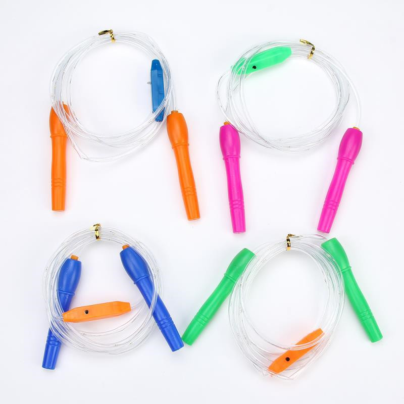 Glowing Skipping Rope Game Kids Outdoor Sport Toys Novelty Luminous Toys Jump Ropes Exercise Light Up Toys for Children