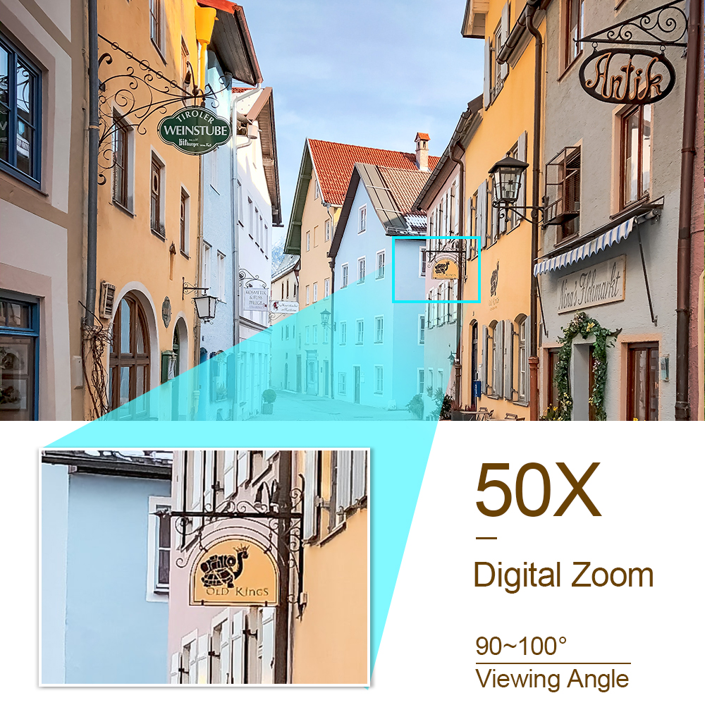 3MP PTZ 50X Zoom WiFi IP Camera WiFi Outdoor AI Human Tracking Security Camera CCTV Surveillance Siren Alarm Camera