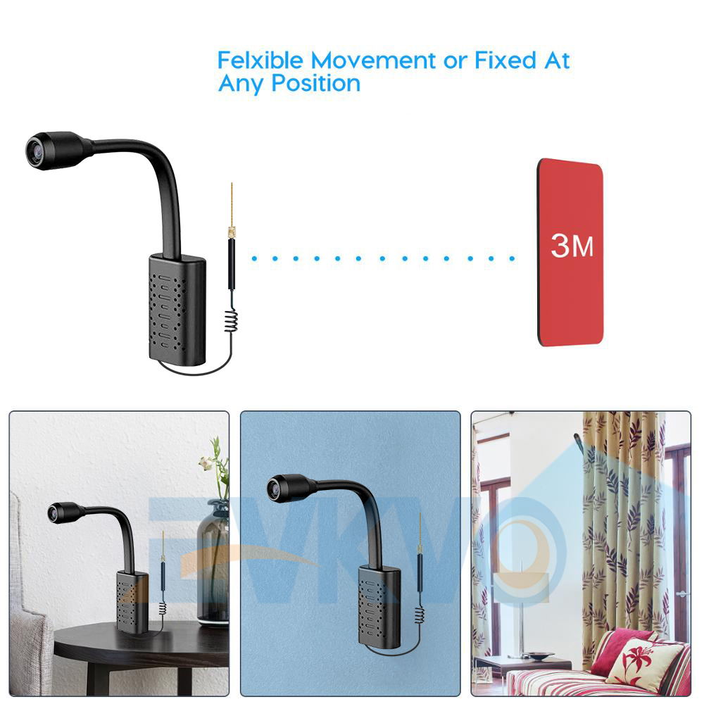 1080P Mini Camera Wifi Portable IP/AP Remote Control USB Surveillance Video Camera Motion Detection Built-in 2000mah Battery