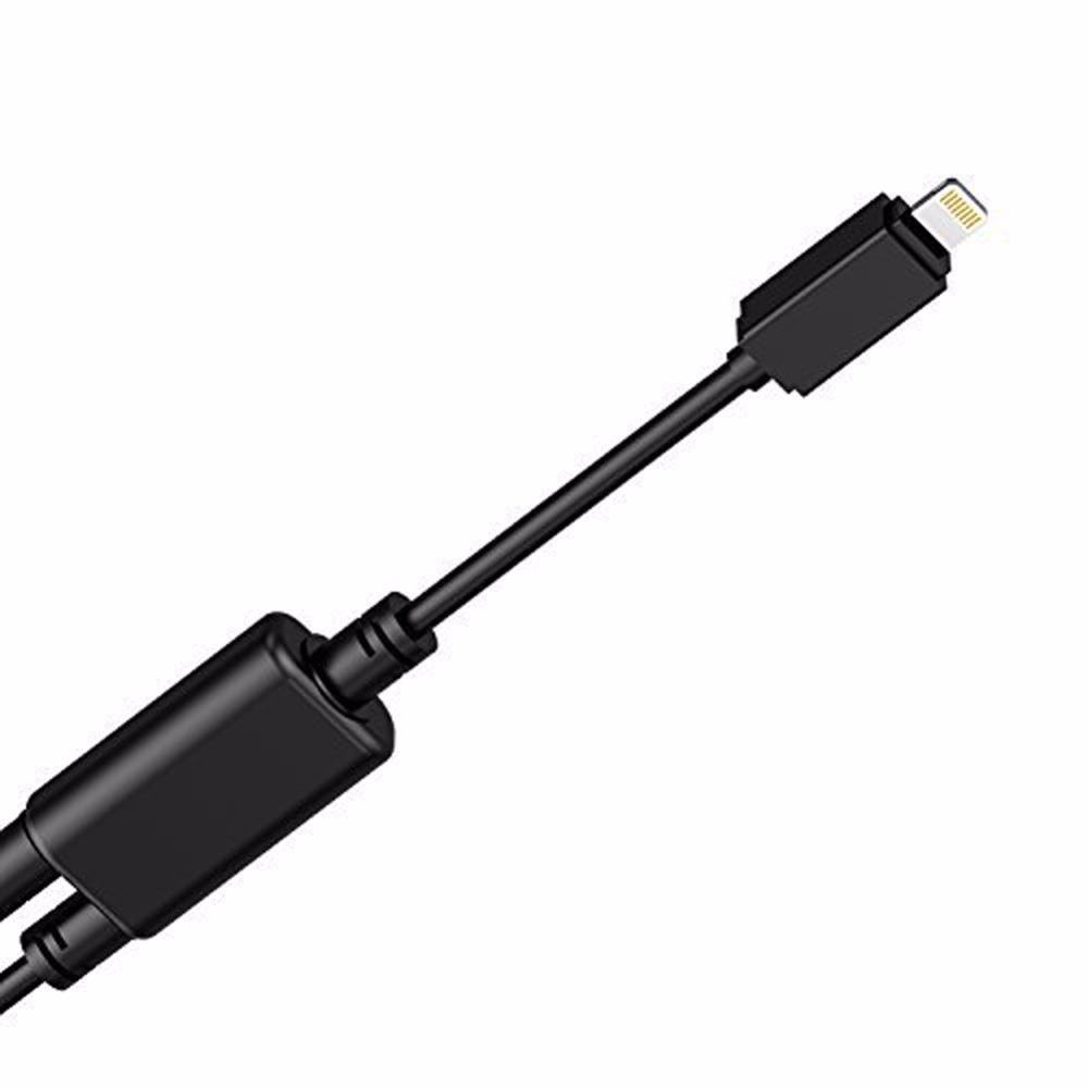 CHELINK Car AUX Adapter Lightning Y Cable USB Charging Cord 3.5MM AUX Connector Fit BMW
