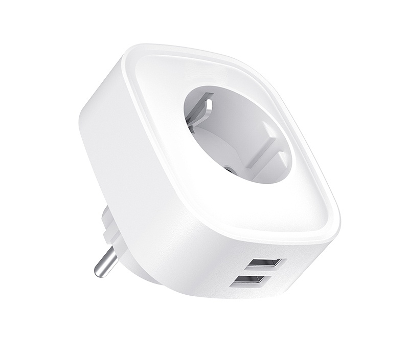Best price for WiFi Smart Socket With Dual USB Ports Tuya Remote Voice ...