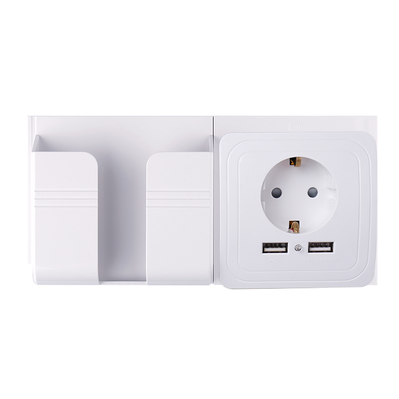 Socket Dual USB Port socket Wall Charger Adapter Charging 2A Wall Charger Adapter Power Outlet white pop sockets